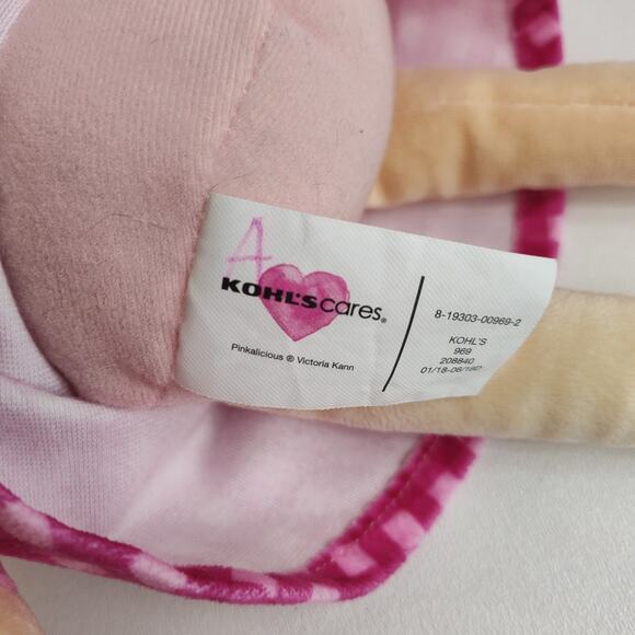 Kohls Cares Pinkalicious Plush‎ Doll Stuffed Toy Pink Dress 14” - Picture 6 of 6
